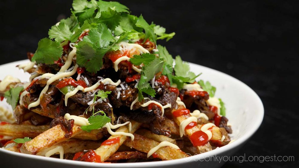 Bulgogi Kimchi Fries Recipe & Video - Seonkyoung Longest
