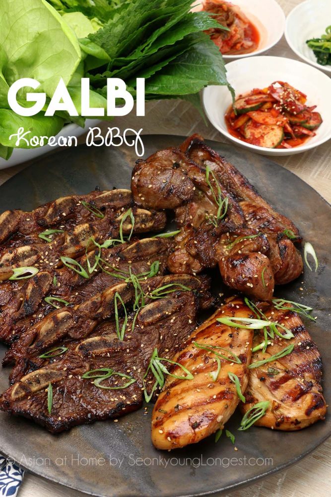Galbi Korean Marinated Rib BBQ Recipe & Video - Seonkyoung Longest