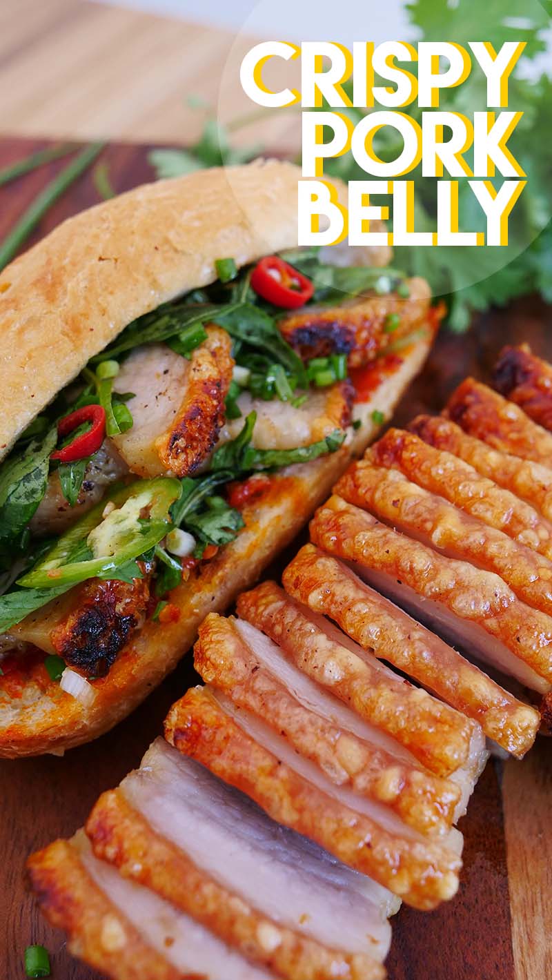 The BEST Crispy Pork Belly & Sandwich Recipe & Video! - Seonkyoung Longest