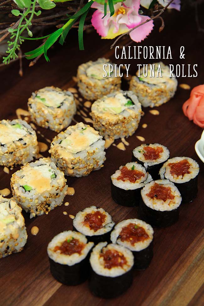 Spicy Tuna & California Rolls Recipe & Video Seonkyoung Longest