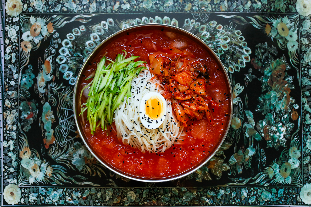 Korean Cold Kimchi Noodles Recipe & Video - Seonkyoung Longest