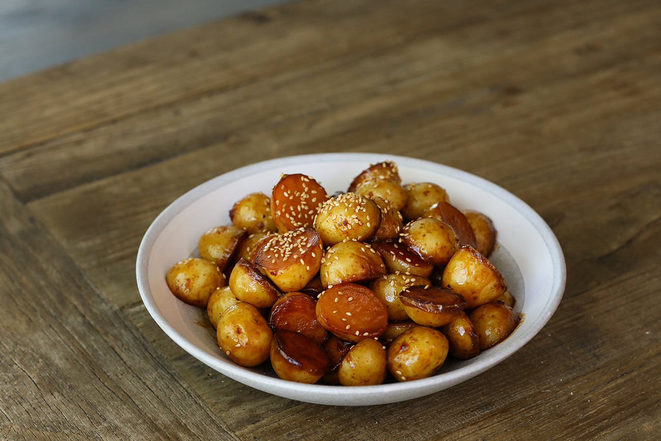 Korean Potato Banchan Gamja Jorimhttps//seonkyounglongest