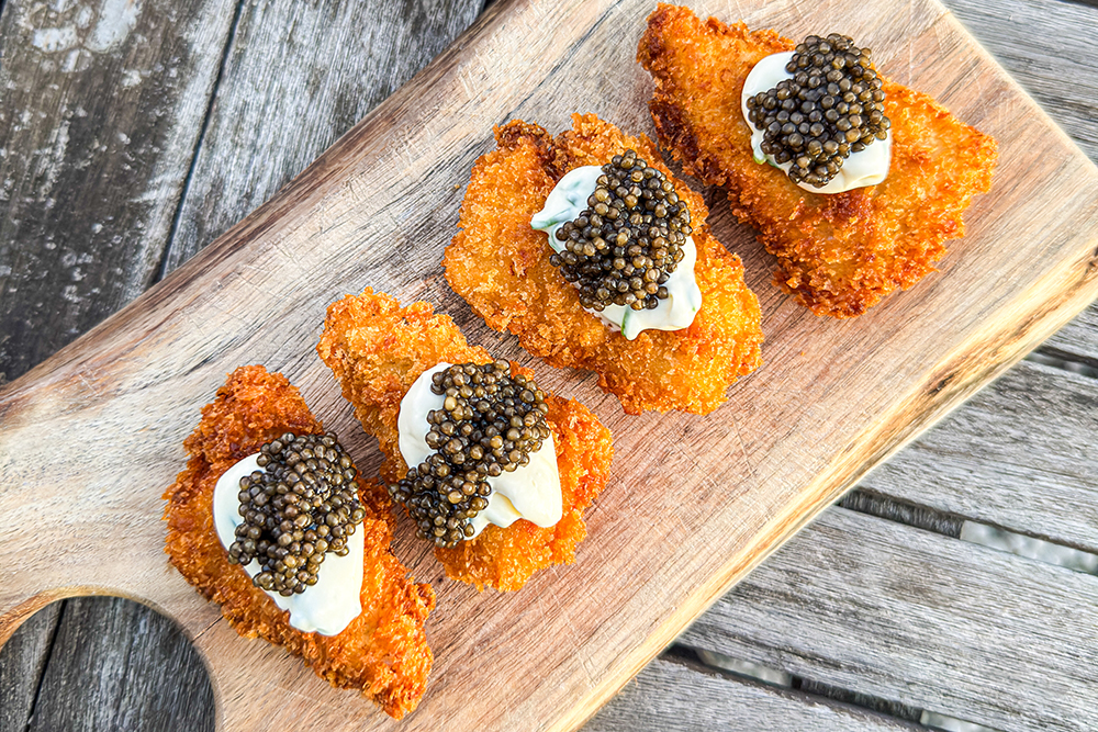 Easy Chicken Katsu with Caviar | Luxurious Japanese Recipe